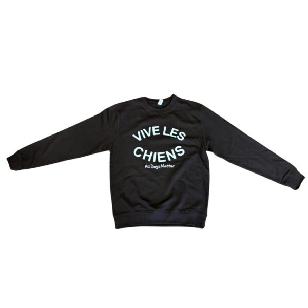 Vive Les Chien Sweatshirt - Chocolate Brown - Image 3