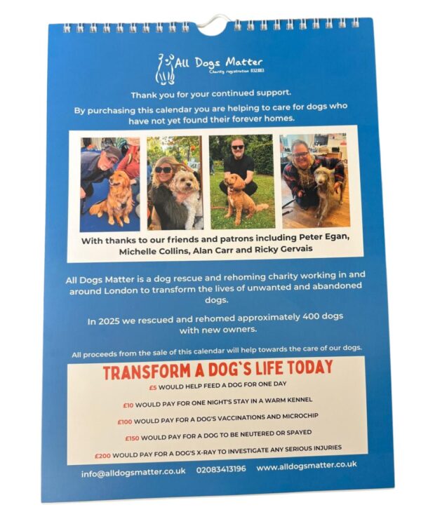 All Dogs Matter 2026 Calendar - Image 11