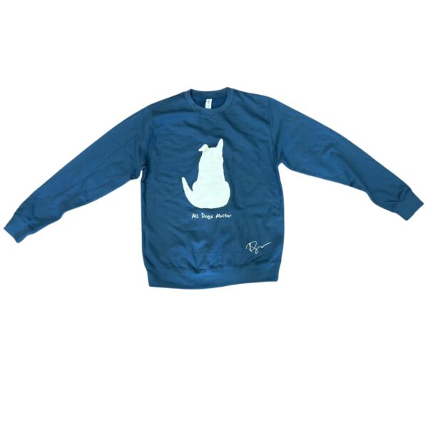 Limited Edition: Ricky Gervais Designed Blue Sweatshirt - Image 3