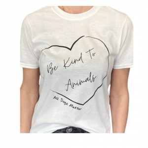 Be Kind To Animals T-Shirt – White