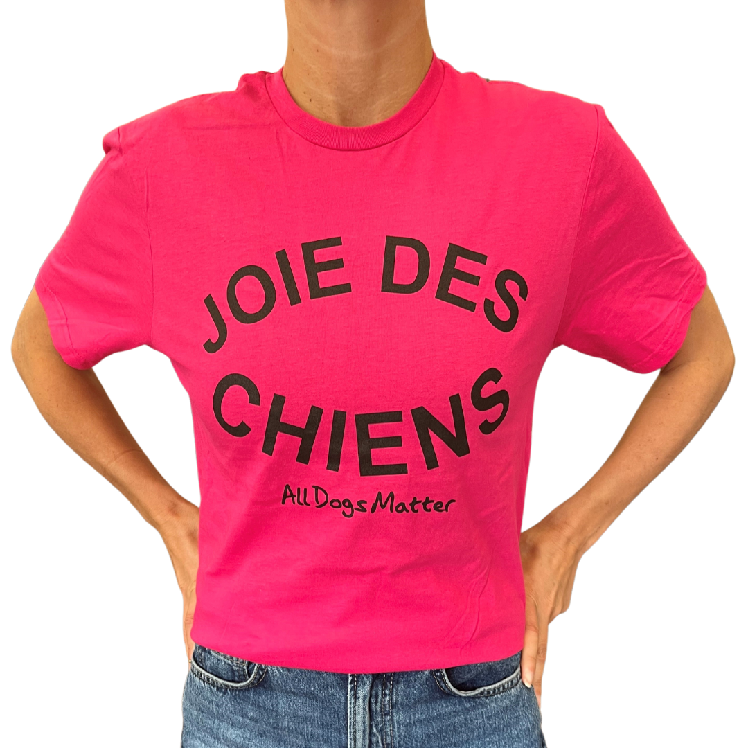 Joie Des Chiens T-Shirt Pink
