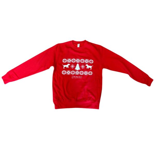 Christmas Sweatshirt - Red - Image 3