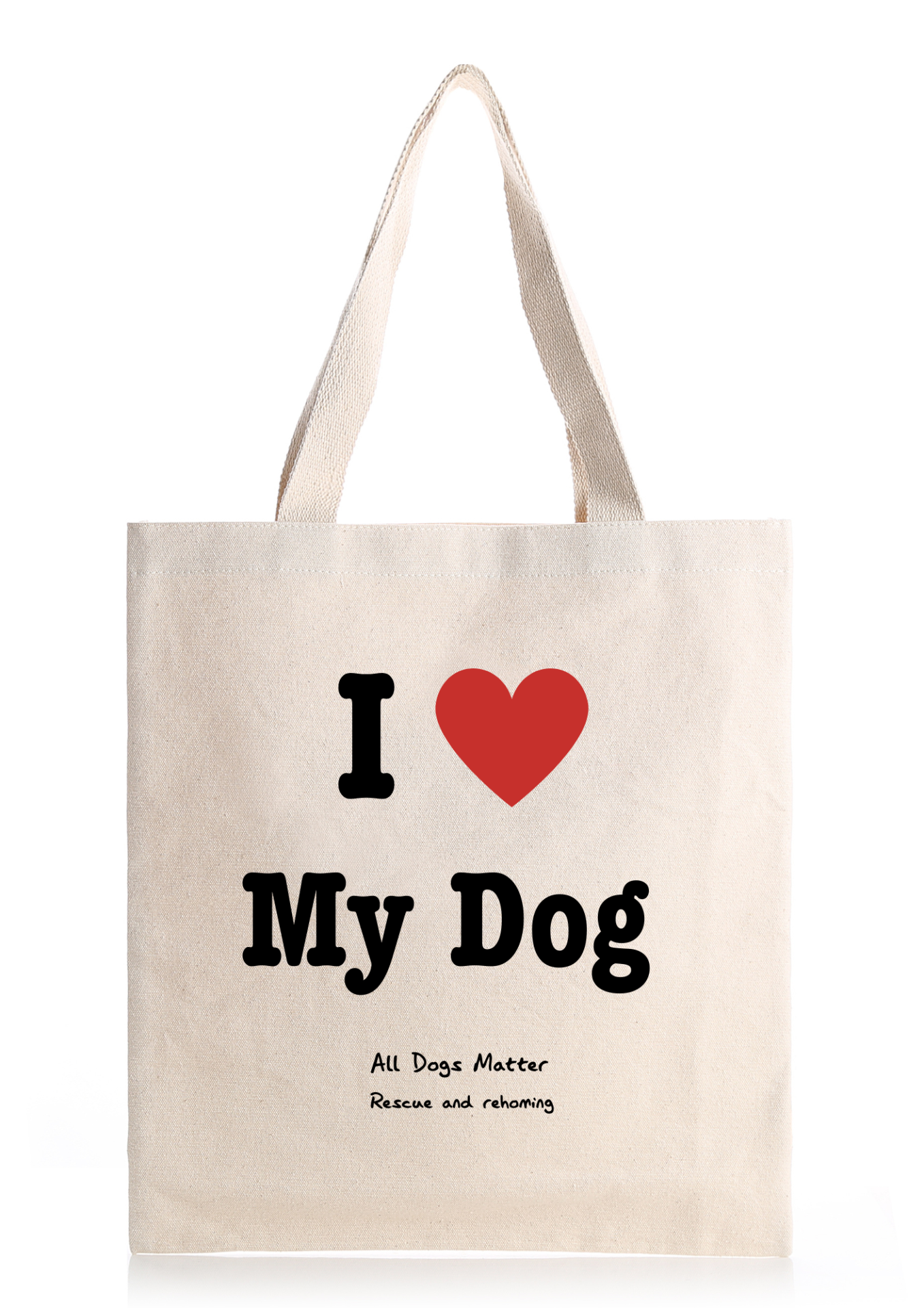 I Love My Dog Tote Bag